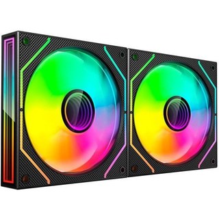 Kit Mars Gaming MF-3DPROX2 : 2 ventilateurs PWM FDB 120 mm Argb Triple Infinity Mirror 360°