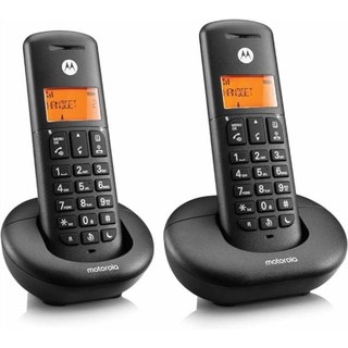 Téléphone fixe sans fil DECT Motorola E202 Duo, noir