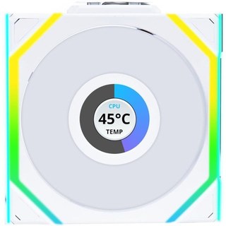 Lian Li UNI FAN SL Wireless LCD 120 Reverse Blade Boitier PC Ventilateur 12 cm Blanc 1 pièce(s)