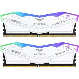 Team Group Équipe Groupe T-FORCE DELTA RGB DDR5 Blanc 6000 MHz 32 Go 2X16 Go CL28 Double AMD EXPO