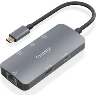 ASUC-6P019-GR Station d'accueil USB-C 6 en 1 AISENS PC