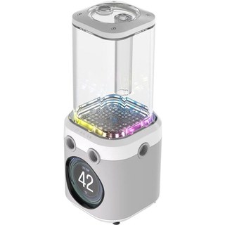 Pack pompe et réservoir LCD Corsair iCUE LINK XD6 RGB ELITE pour refroidissement liquide, blanc