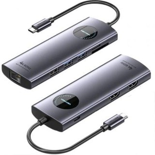 Station d'accueil USB-C Vention TQVHB 2XHDMI 3XUSB RJ45 SD/TF PD 100W Gris