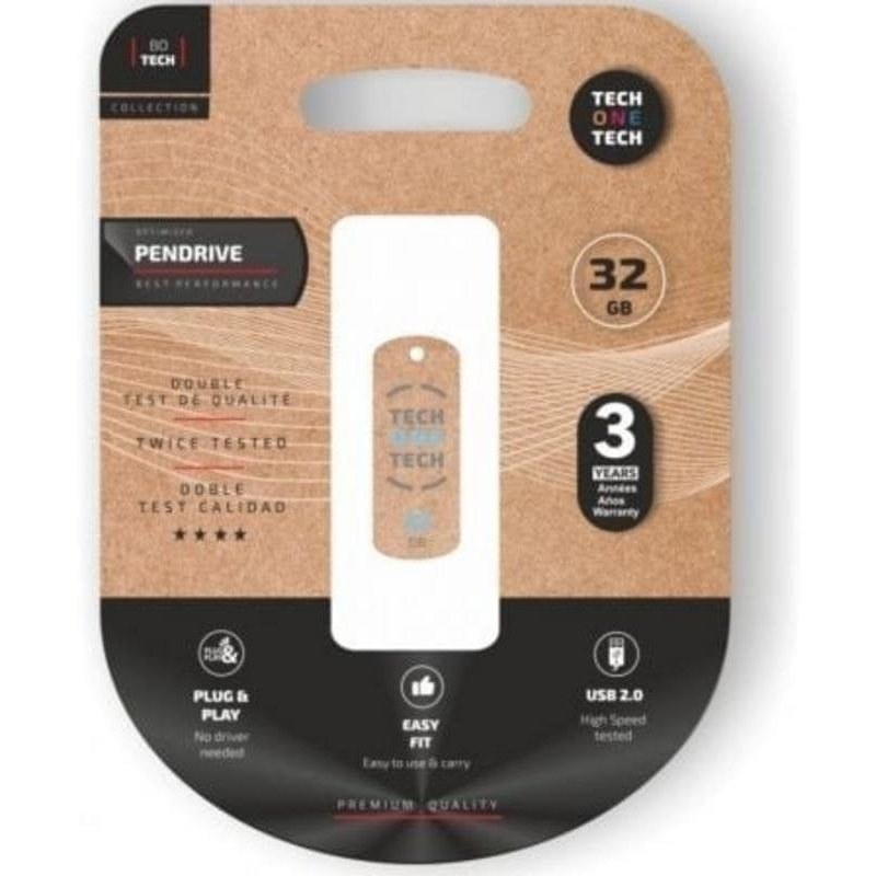 tech-one-tech Clé USB Tech One Tech Pro Smart Clip 32 Go USB 2.0 légère et résistante