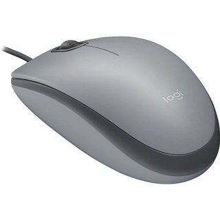 Souris filaire Logitech 1000 DPI silencieuse ambidextre graphite avec roulettes silencieuses