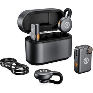 Microphone combiné sans fil Hollyland LARK M2S USB-C Lightning Cardioïde Autonomie prolongée