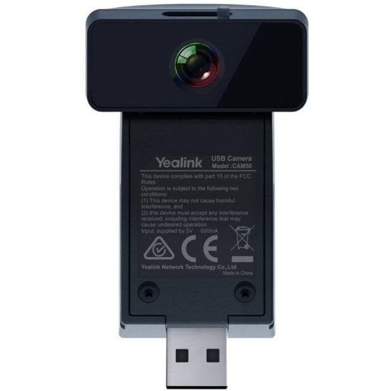 Caméra vidéo Yealink CAM50 HD 5MP Plug&Play pour SIP-T58W/T58A obturateur ajustable