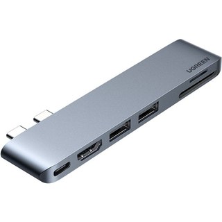 Hub USB-C 6 en 1 Ugreen CM380 pour MacBook Air/Pro Noir
