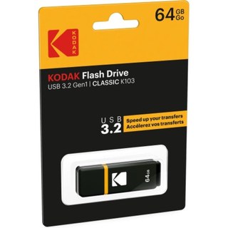 Clé USB 3.1 compacte Kodak K100 64 Go avec transfert ultra-rapide