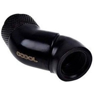 Refrigeration Liquide Alphacool Eiszapfen Angled Double Black 45º G1/4 Rotatif