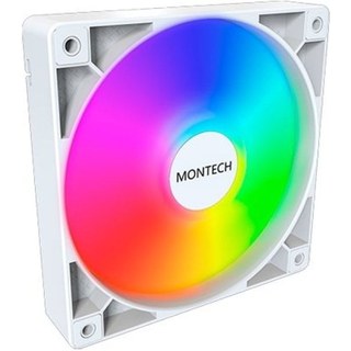 Ventilateur de refroidissement par air Montech 120 mm GF120 PWM ARGB blanc 1600 tr/min 27 dB 4