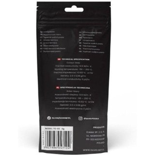 Pâte thermique Savio Glacier TG-03 13,5W/m-K 4G haute conductivité universelle