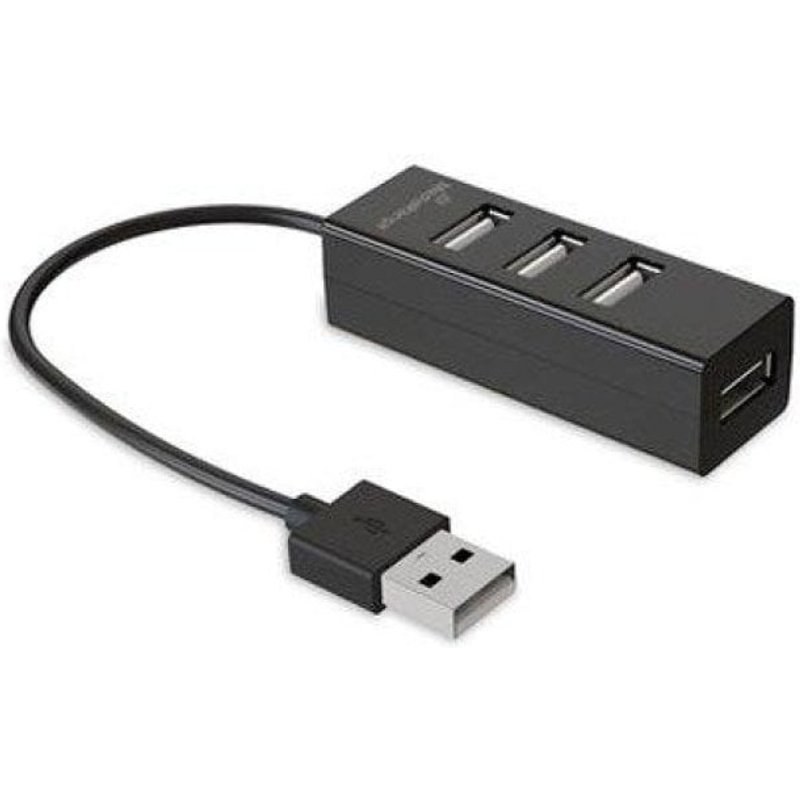 Hub USB 2.0 4 ports Mediarange MRCS502 gris Plug and Play 65 mm compact