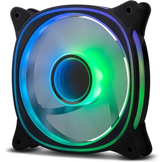 NOX ARGB 5V 120 mm Hummer V-FAN Anti-Vibration Coins 30.7CFM LED Infinity Mirror
