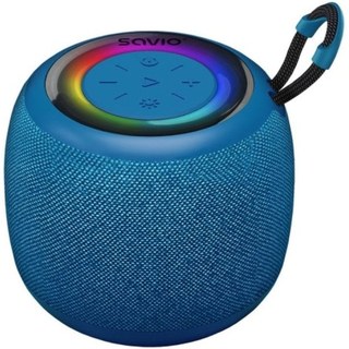 Enceintes Bluetooth Savio sans fil 5 W IPX4 Compact LED 5 h Bleu