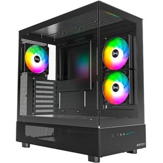 Tour ATX Montech XR (B) Noir ARGB 3X120MM Fenêtre latérale VGA 420 mm