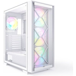 Boîtier tour ATX Montech Air 1000 Premium Blanc 4 ventilateurs ARGB Fenêtre latérale VGA 340 mm