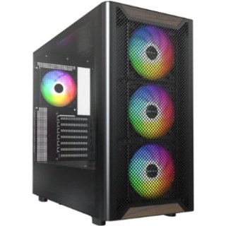 Tour ATX Montech XR WOOD (B) Noir Midi-Tour 4X120MM RGB Fenêtre latérale
