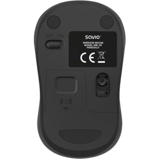 Souris sans fil Savio 1000 DPI Bluetooth USB Compact Noir Récepteur inclus