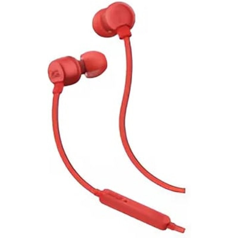 Casque filaire JBL avec microphone et haute fidélité 20-40 000 Hz, rouge
