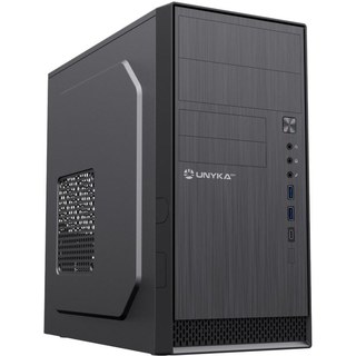 Boîtier Micro ATX UNYKAch AERO C12 V2 USB 3.0/Type-C Audio HD Noir 2,4 kg