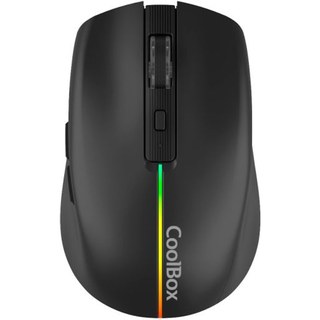 Souris sans fil CoolBox 1600 DPI RGB 6 boutons USB-C rechargeable