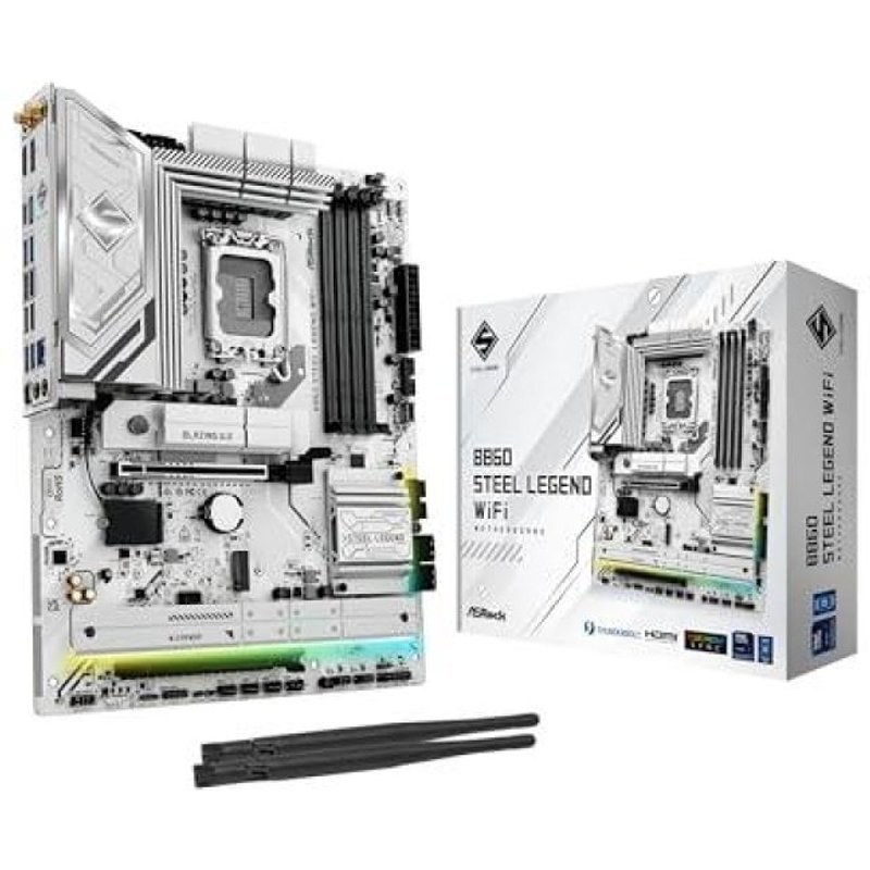 Carte mère Asrock B860 LGA 1851 ATX Steel Legend Wi-Fi DDR5 DualBIOS PCIe 5.0