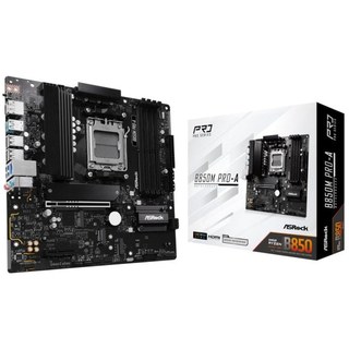 Carte mère ASRock B850 Micro ATX AM5 B850M Pro-A PCIe 5.0 DDR5 256 Go USB 3.2 RAID
