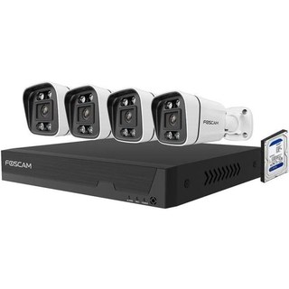 Caméra de surveillance Foscam FN9108E 2K Vision Nocturne Intérieure et Extérieure Audio