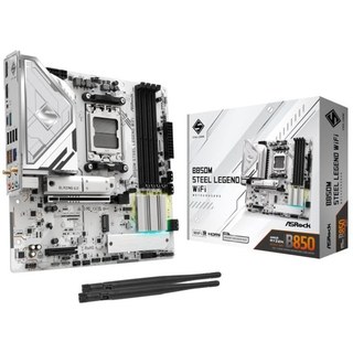 Carte mère Asrock B850M Steel Legend Wi-Fi B850 AM5 Micro ATX Overclock DDR5 Wi-Fi RAID