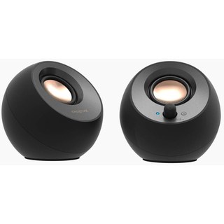 Enceintes sans fil Bluetooth USB-C Creative 2.0 8 W noires avec entrée auxiliaire