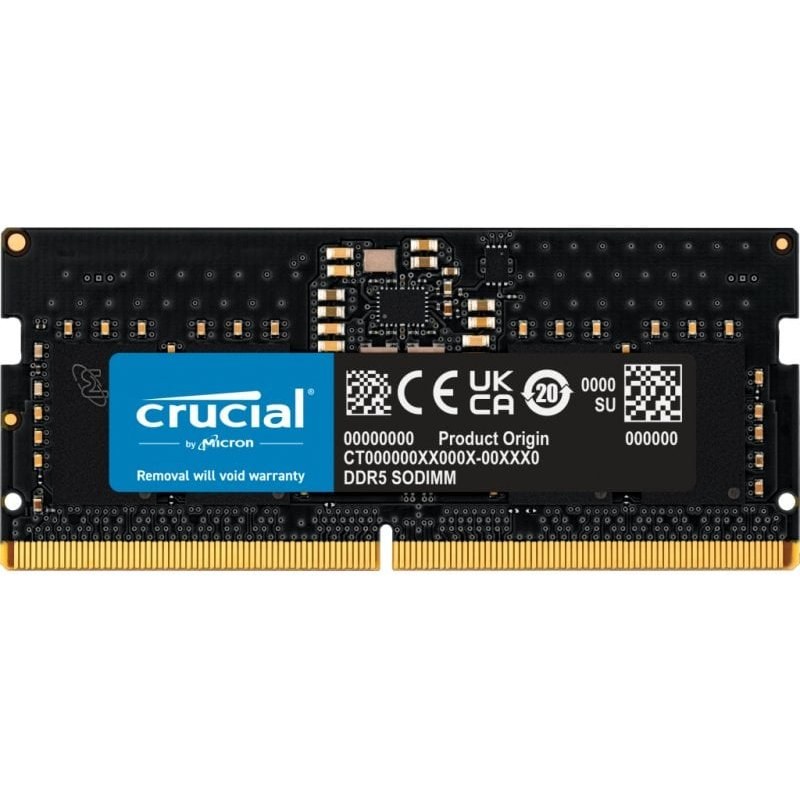 Mémoire RAM Crucial 8 Go DDR5 5600 MHz SO-DIMM