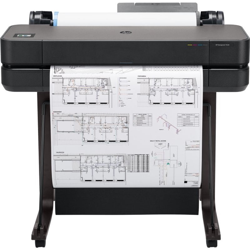 Imprimante jet d'encre HP Wi-Fi avec découpe de feuilles et format A1 pour bureau technique