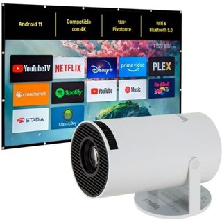 Projecteur iggual MP720P HD720P 120 Lumens 150" LCD Portable Android TV Smart WIFI6