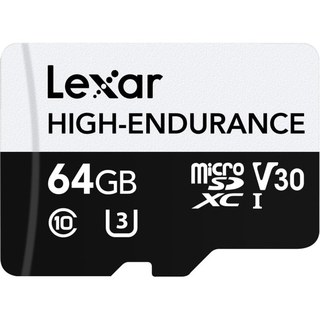 Carte microSD Lexar haute endurance 64 Go Classe 10 UHS-I U3 V30