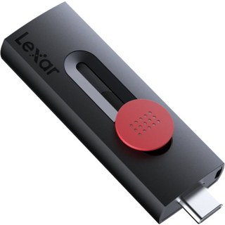 Clé USB coulissante Lexar 256 Go USB 3.2 Gen 1 Type-A/Type-C noire 130 Mo/s