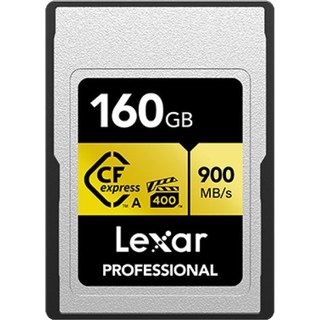 Carte Lexar CFexpress 160 Go 900 Mo/s Noir Résistant aux chocs et aux vibrations