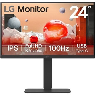 Moniteur LG 23,8 pouces 1080P 100 Hz IPS Hauteur réglable USB-C DisplayPort Haut-parleurs