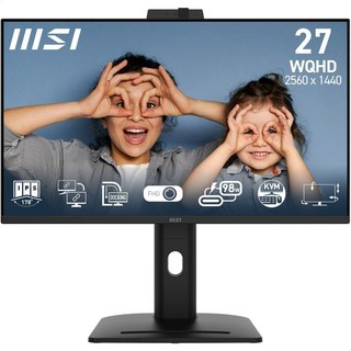 Écran IPS MSI 27 pouces QHD 100 Hz, hauteur réglable, synchronisation adaptative, haut-parleurs