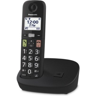 Téléphone sans fil DECT Panasonic KX-TGU110EXB, 100 entrées, écran 1,8", noir
