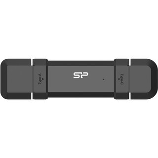 Silicon-Power Disque SSD externe Silicon Power DS72 250 Go USB 3.2 GEN2 1050 Mo/s Aluminium Noir
