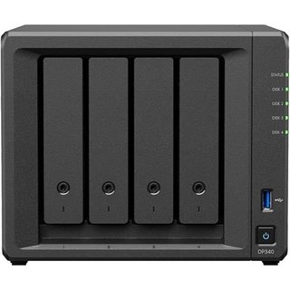Synology NAS 16 Go AMD R1600 4 baies SATA 10 GbE Desktop Noir Double RJ-45 RAID