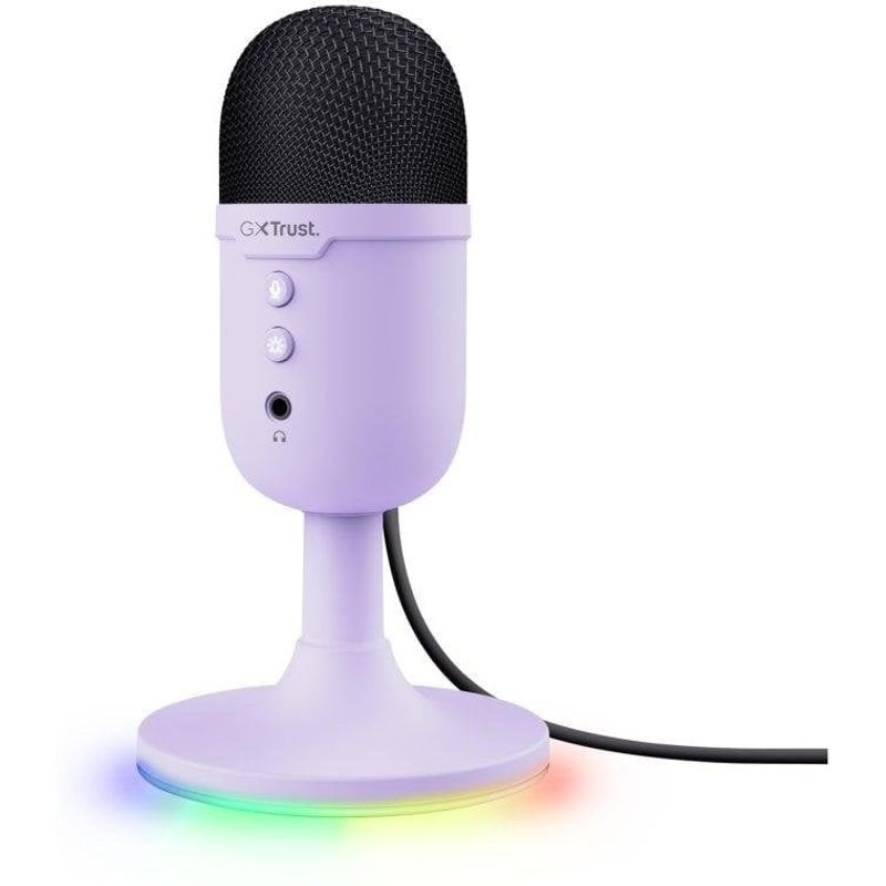 Microphone Trust GXT 234 Yunix USB cardioïde avec RGB et sortie casque