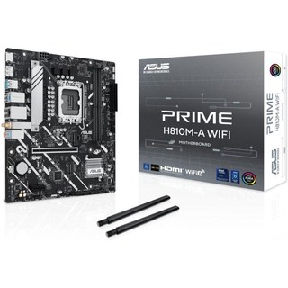 Carte mère ASUS Intel H810 LGA 1851 Micro ATX PRIME H810M-A Wi-Fi DDR5 M.2 PCIe 4.0 Wi-Fi 6