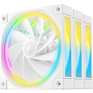 Pack de 3 ventilateurs de refroidissement à air DeepCool ARGB universels 120 mm FL12R WH-3