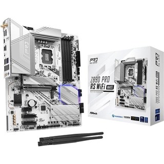 Carte mère Asrock Intel Z890 LGA 1851 ATX Z890 Pro RS Wi-Fi Blanc Thunderbolt 4