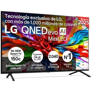 LG QNED evo MiniLED AI 55QNED92A6A Téléviseur intelligent 55" 4K UltraHD 120 Hz WebOS HDR10