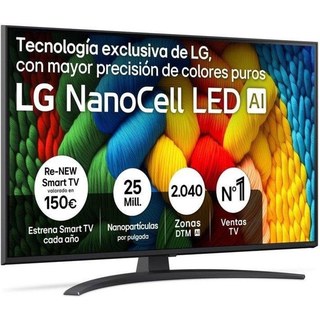 TV LG NanoCell 43NANO81A6A 43" 4K UltraHD 60 Hz Smart TV WebOS HDR10 Dolby Digital