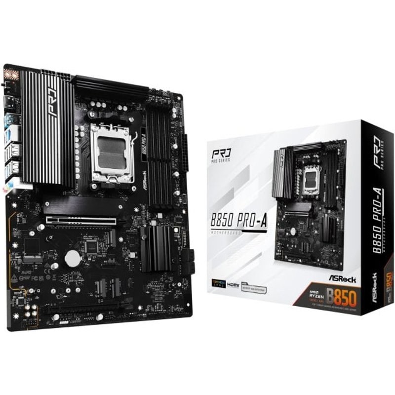 Carte mère Asrock B850 AM5 ATX Pro-A DDR5 PCIe 5.0 USB 3.2 LAN Audio UEFI