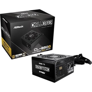 Bloc d'alimentation Asrock 850 W, certification 80 PLUS Gold, Challenger CL-850G, protection